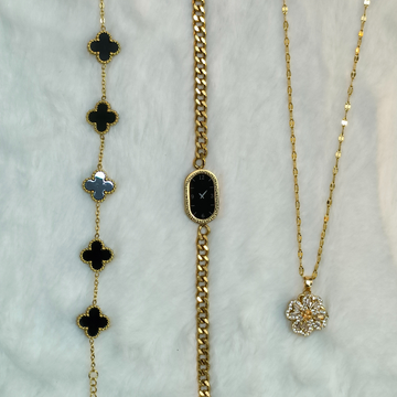 Luxury Jewelry Combo Deal for Women | 1 Elegant Pendant Necklace + 2 Stylish Bracelets by Pyaari Jewellery