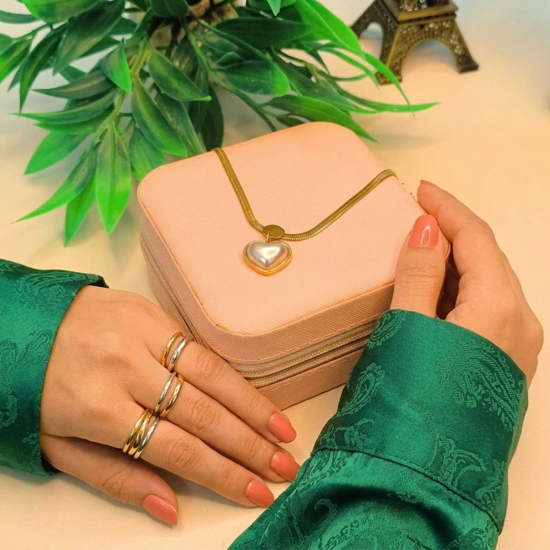 Pyari Jewellery Gold Heart Pendant Necklace | Elegant Artificial Jewelry for Women