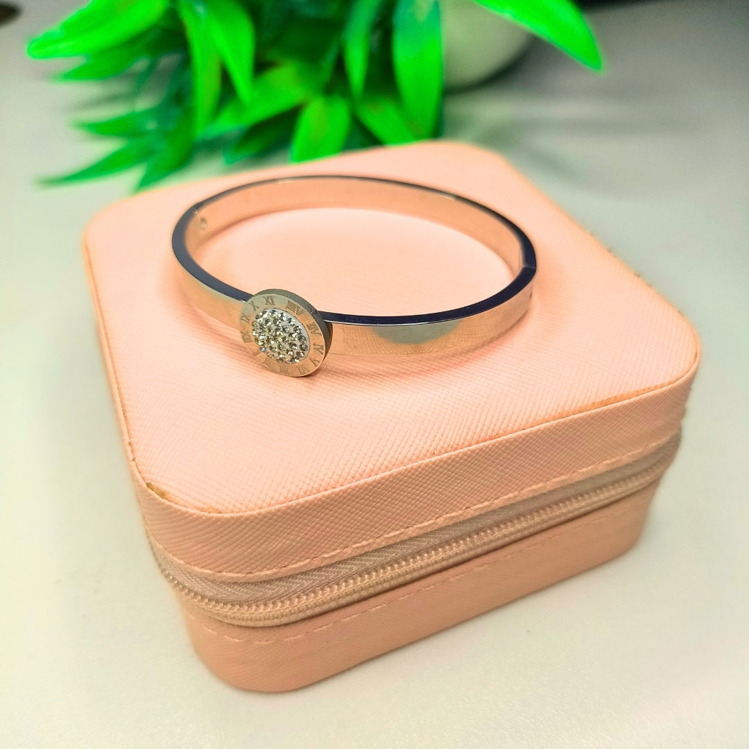 Luxury Black & Silver Roman Numeral Jewelry Set